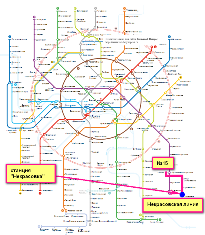 Карта метро лухмановская электрозаводская