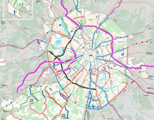 Карта новой москвы границы